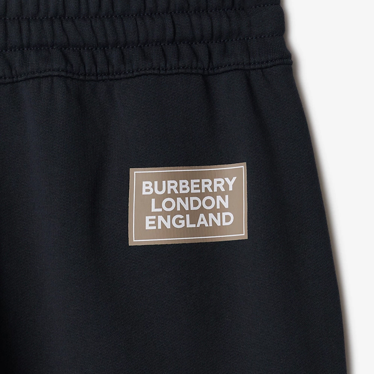 Purchase (W) Burberry SS24 Navy Blue Jogger Seluar Knit Ikat Pinggang Solid. 80847681