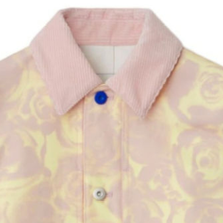 Cheap (W) Chaqueta Burberry SS24 Rosa Floral de Manga Larga con Botones. 80836731