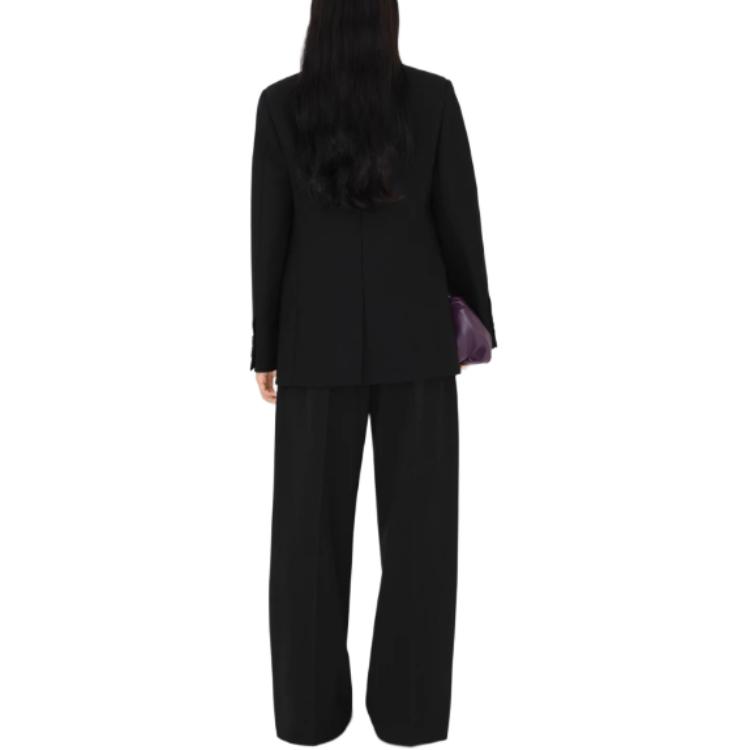 Purchase (W) 버버리 SS24 릴렉스핏 블랙 스트레이트 레그 캐주얼 팬츠. 80774591