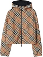 (Women) Burberry SS24 Reversible Check Hooded Zip Jacket Multicolor. 80872291 (Women) Burberry SS24 Reversible Check Hooded Zip Jacket Multicolor. 80872291