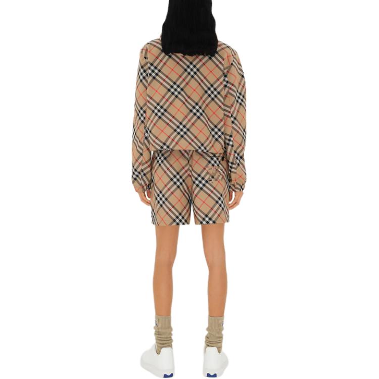 Sizing (W) 博柏利 SS24 可翻转格纹连帽拉链夹克 多色. 80872291