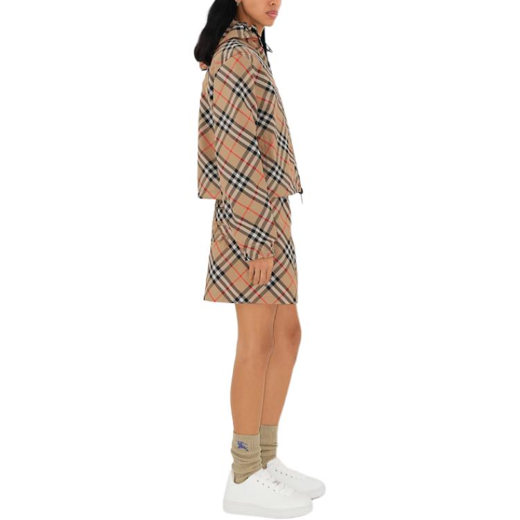 Cheap (W) 博柏利 SS24 可翻转格纹连帽拉链夹克 多色. 80872291