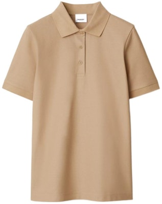 (Women) Burberry SS24 Solid Color Button Straight-Cut Polo Shirt Pale Yellow Beige 80847781 Buy (Women) Burberry SS24 Solid Color Button Straight-Cut Polo Shirt Pale Yellow Beige 80847781