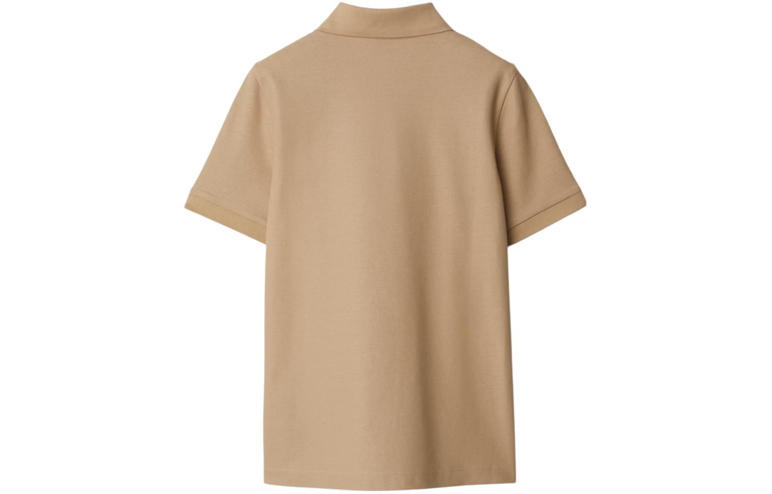 Lookbook (Women) Burberry SS24  Solid Color Button Straight-Cut Polo Shirt Pale Yellow Beige 80847781