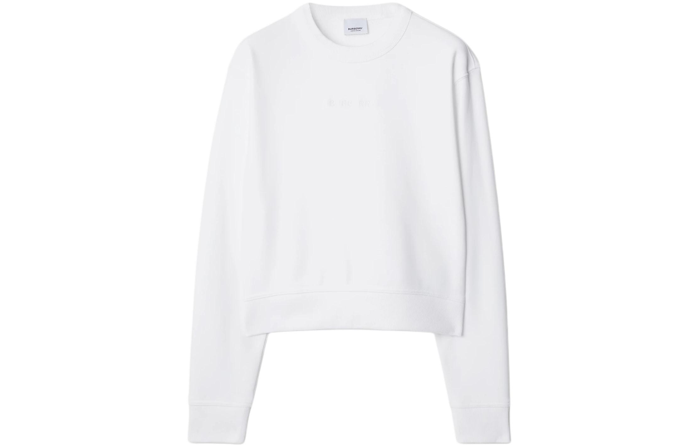 Order (W) Burberry SS24 白色圓領長袖上衣運動衫. 80843891