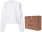 Shop (W) Burberry SS24 白色圓領長袖上衣運動衫. 80843891