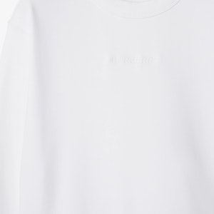(W) バーバリー SS24 ホワイト クルーネック 長袖 スウェットシャツ。 80843891 Purchase (W) バーバリー SS24 ホワイト クルーネック 長袖 スウェットシャツ。 80843891