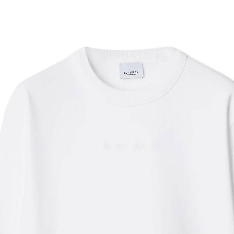 Details for (W) Burberry SS24 白色圓領長袖上衣運動衫. 80843891