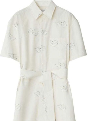 (W) Burberry SS24 Vestido Polo Blanco con Estampado de Cisne Manga Corta Mujer. 80961761 Shop (W) Burberry SS24 Vestido Polo Blanco con Estampado de Cisne Manga Corta Mujer. 80961761
