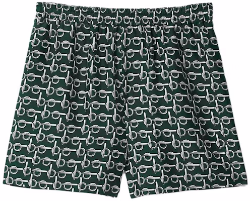 (W) Burberry SS24 Pantalones Cortos Verdes Estampados Cintura Elástica Recta 80907151 Order (W) Burberry SS24 Pantalones Cortos Verdes Estampados Cintura Elástica Recta 80907151