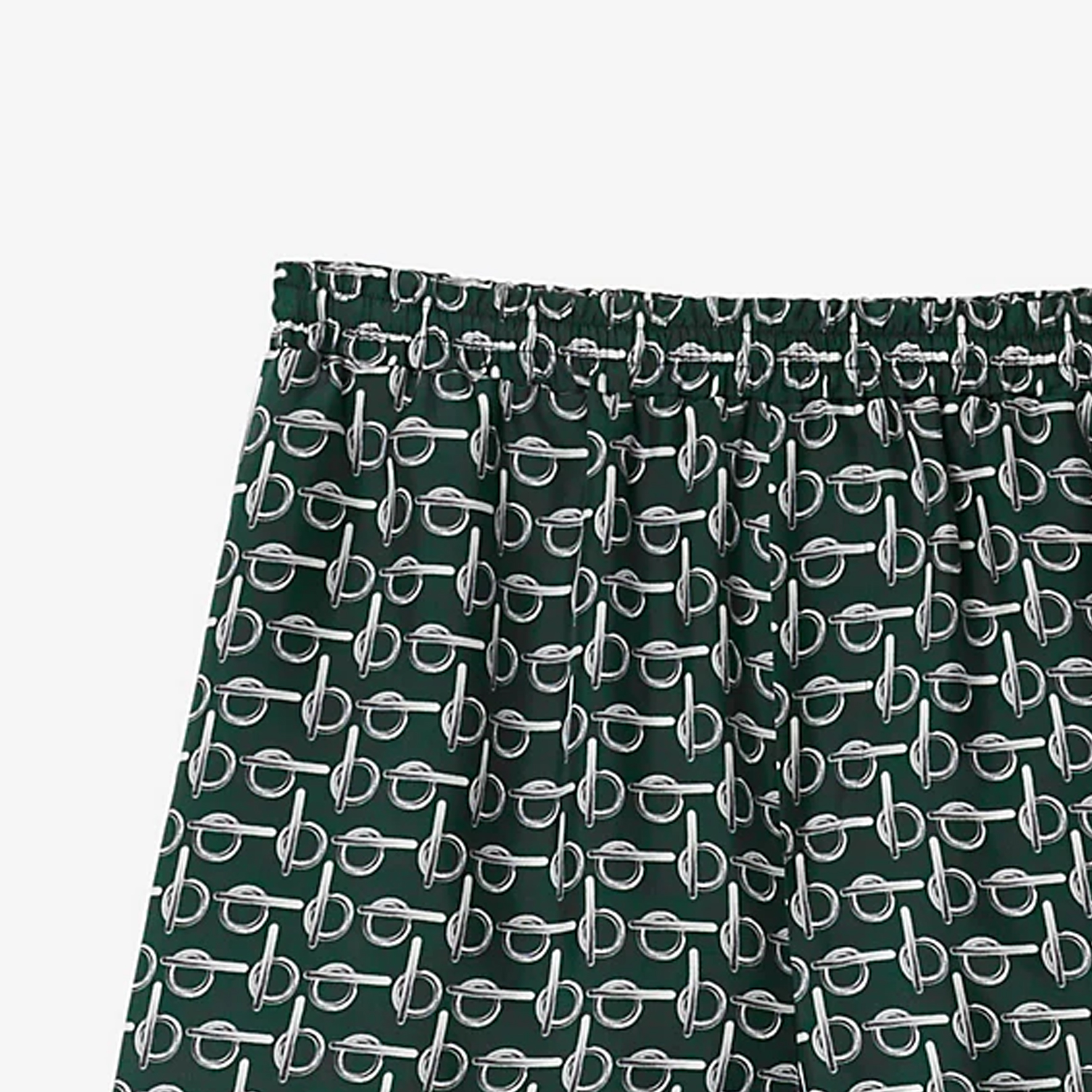 Cheap (W) 博柏利 SS24 绿色情印花松紧腰直筒短裤 80907151