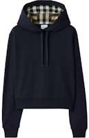 (W) Burberry SS24 Hoodie Biru Navy Logo Sulaman Wanita. 80843931 Order (W) Burberry SS24 Hoodie Biru Navy Logo Sulaman Wanita. 80843931