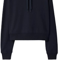 (W) Burberry SS24 Hoodie Biru Navy Logo Sulaman Wanita. 80843931 1