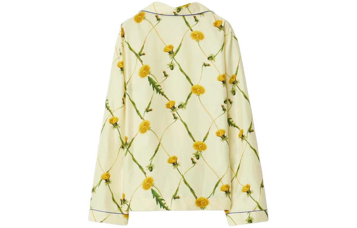 Lookbook (W) 博柏利 SS24 蒲公英印花长袖衬衫 杏色款 80829861