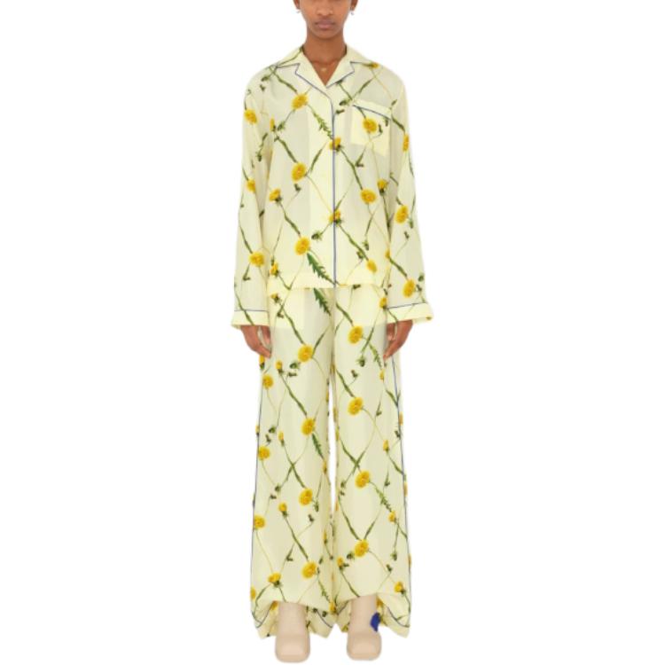 Shop (W) 博柏利 SS24 蒲公英印花长袖衬衫 杏色款 80829861