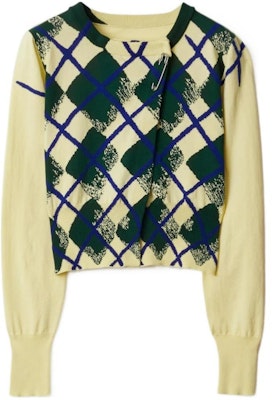 (W) 博柏利 SS24 菱形针织圆领毛衣 女士番石榴粉色. 80809241 Order (W) 博柏利 SS24 菱形针织圆领毛衣 女士番石榴粉色. 80809241