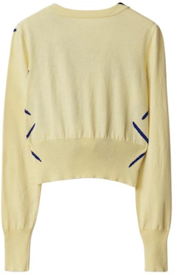 (W) 博柏利 SS24 菱形针织圆领毛衣 女士番石榴粉色. 80809241 Lookbook (W) 博柏利 SS24 菱形针织圆领毛衣 女士番石榴粉色. 80809241