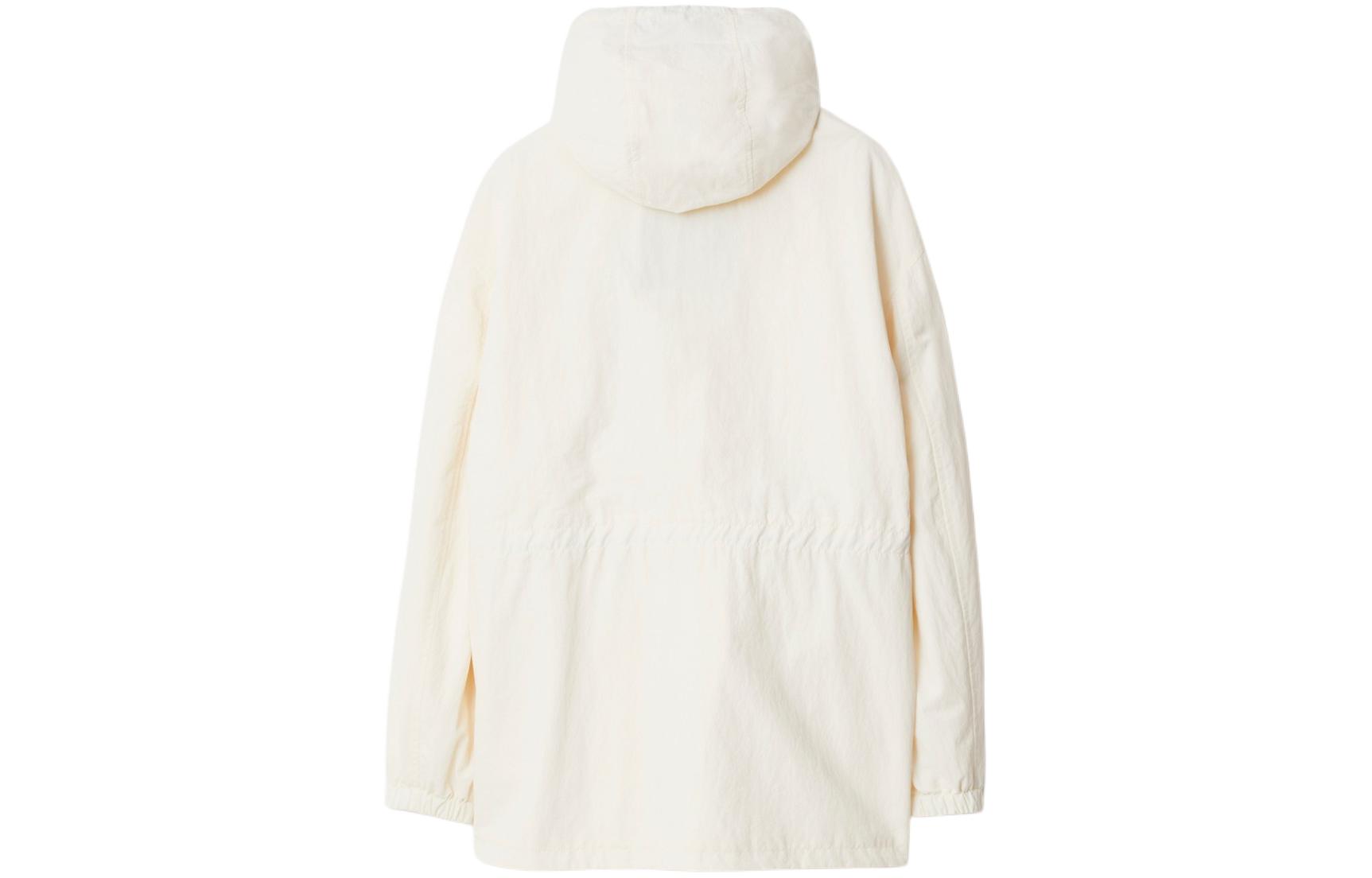 Shop (W) Burberry SS24 Jaket Longgar Beige Wanita Equestrian Knight Zip Belted. 80903981