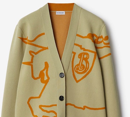 (W) Burberry SS24 馬術徽標V領長袖針織毛衣 米色 80951831 Details for (W) Burberry SS24 馬術徽標V領長袖針織毛衣 米色 80951831