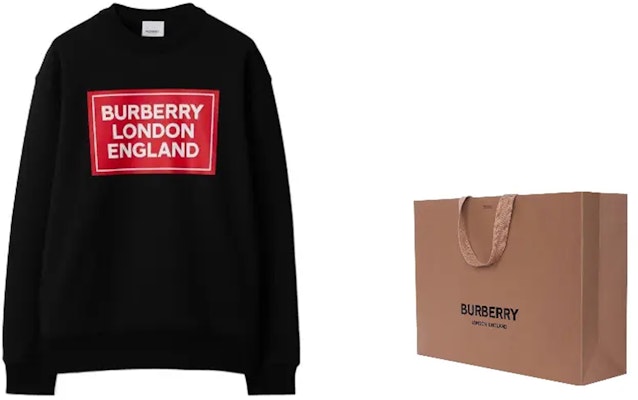 (Women) Burberry SS24 Letter Print Crewneck Pullover Sweatshirt Women Black 80843511 Shop (Women) Burberry SS24 Letter Print Crewneck Pullover Sweatshirt Women Black 80843511