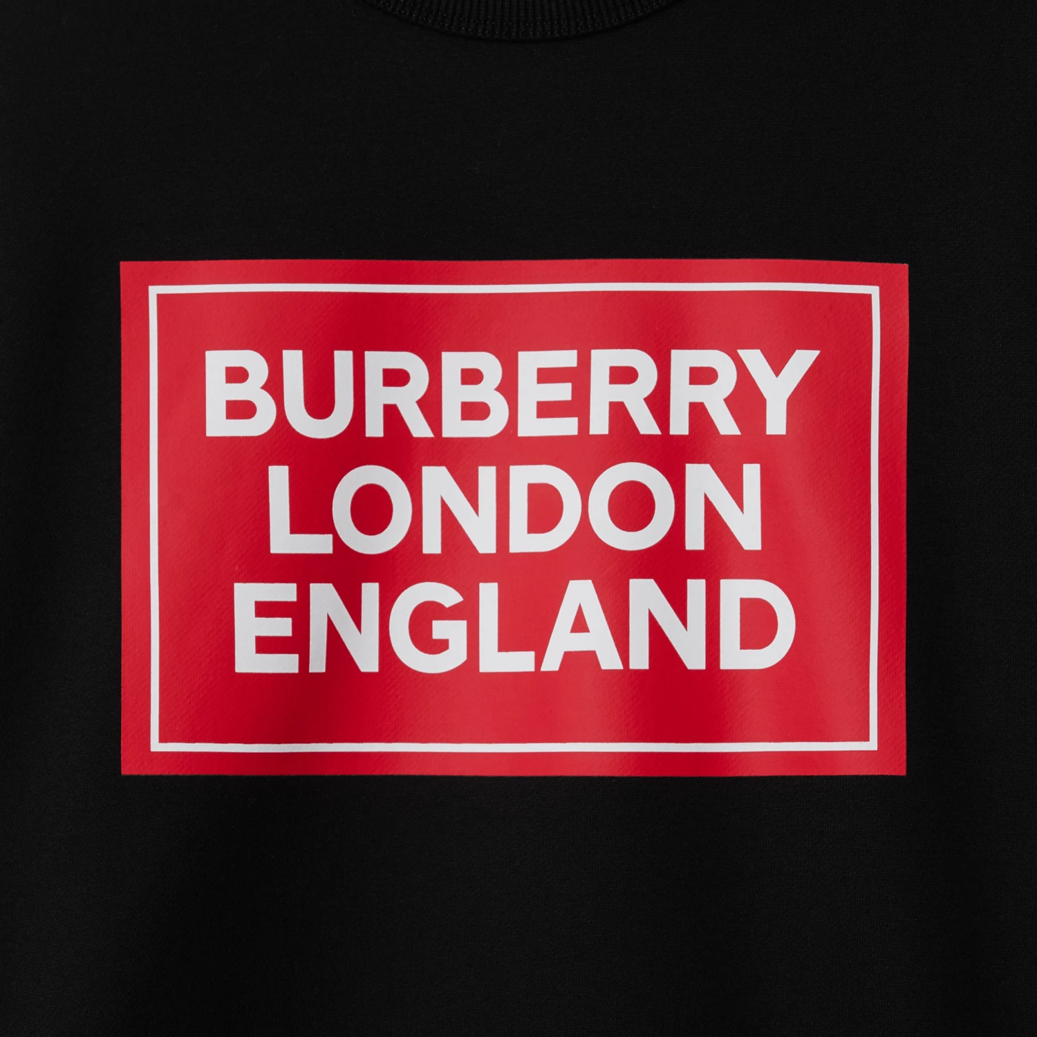 Purchase (W) バーバリー SS24 レタープリント クルーネック プルオーバー スウェットシャツ ブラック レディース 80843511