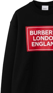 (W) バーバリー SS24 レタープリント クルーネック プルオーバー スウェットシャツ ブラック レディース 80843511 Details for (W) バーバリー SS24 レタープリント クルーネック プルオーバー スウェットシャツ ブラック レディース 80843511