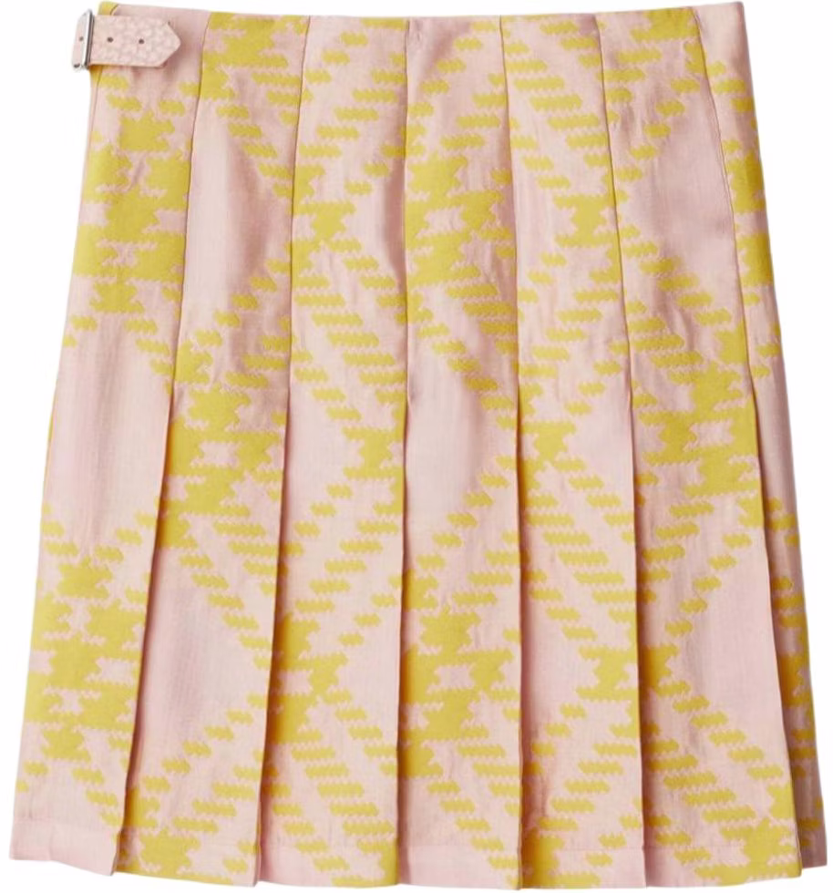 women-burberry-ss-24-pink-check-knit-casual-mini-skirt-women-s-80830001