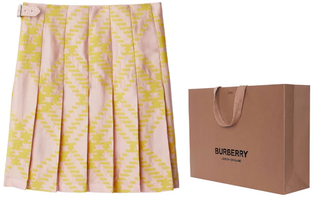 (W) Falda Mini Casual Tejida Burberry SS24 Rosa Check para Mujer. 80830001 Shop (W) Falda Mini Casual Tejida Burberry SS24 Rosa Check para Mujer. 80830001