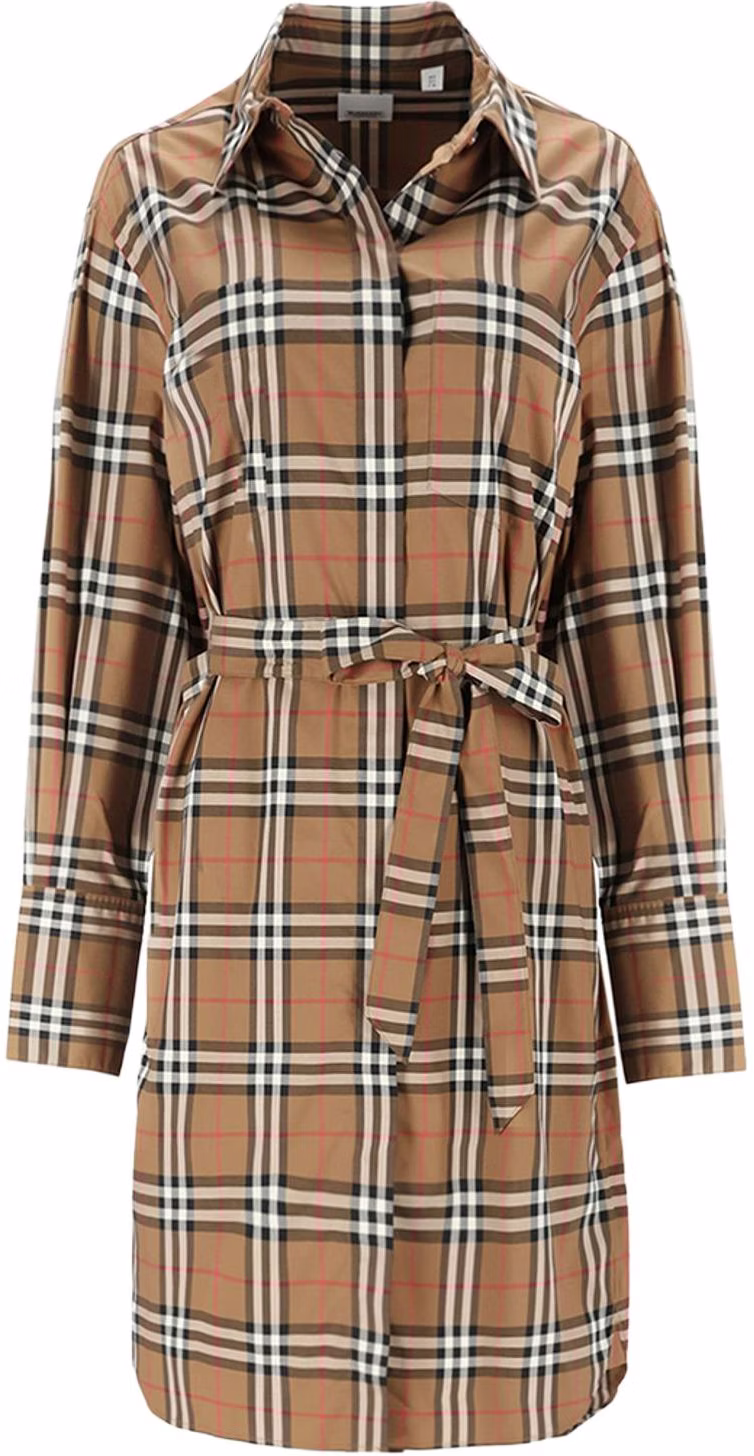 women-burberry-ss-24-plaid-printed-long-sleeve-midi-dress-brown-casual-style-80843091