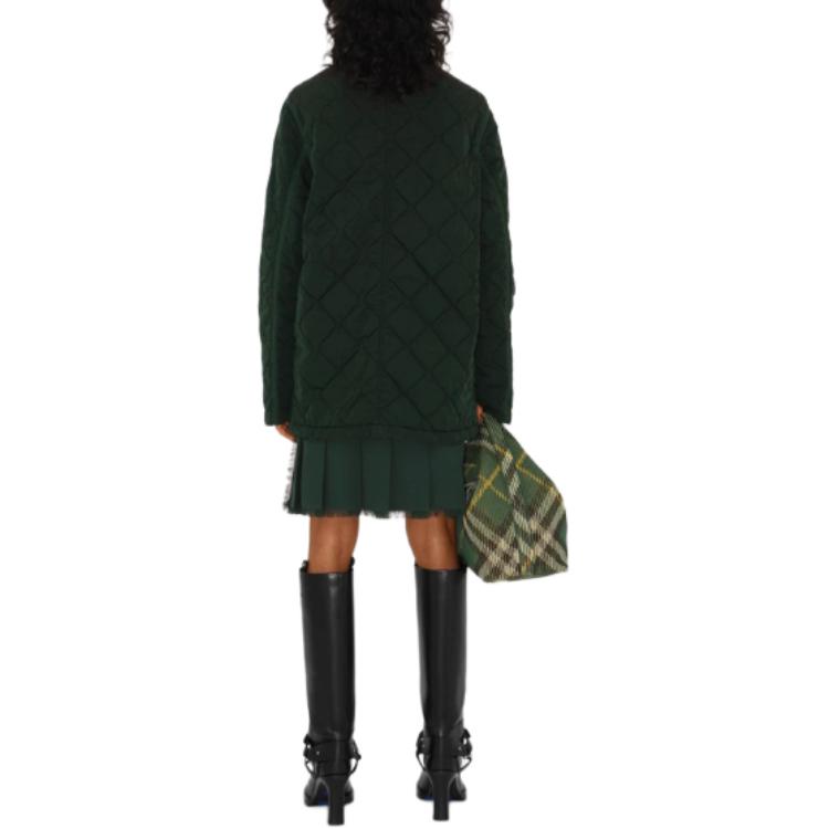 Purchase (W) Burberry SS24 綠色常春藤棉質長袖菱格外套 80811071