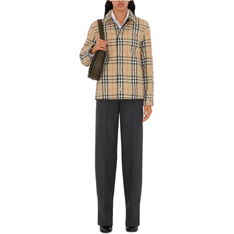 (Women) Burberry SS24 Reversible Quilted Cotton Jacket for Women - Black. 80938871 圖 4