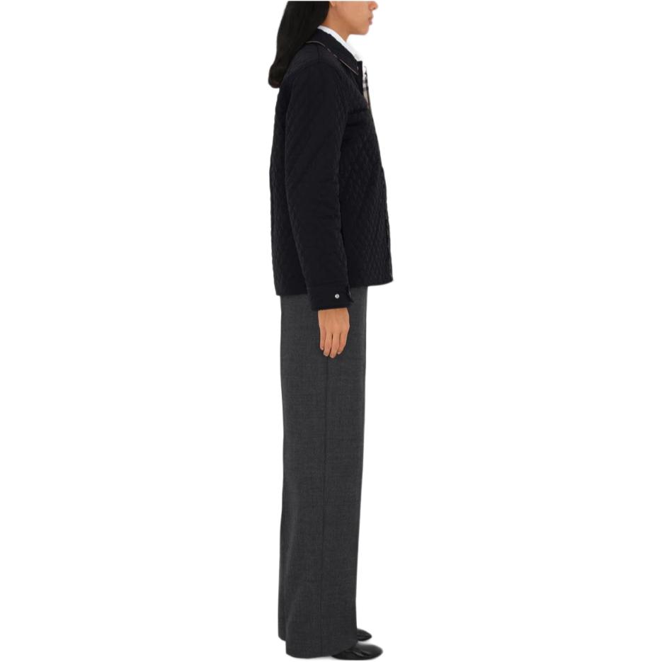 (Women) Burberry SS24 Reversible Quilted Cotton Jacket for Women - Black. 80938871 圖 6