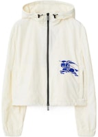 (Women) Burberry SS24 Salisbur Knight Logo Printed Zip Hoodie Jacket Beige - 80903961 (Women) Burberry SS24 Salisbur Knight Logo Printed Zip Hoodie Jacket Beige - 80903961