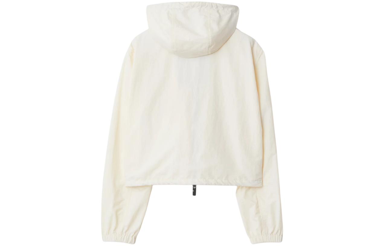 Lookbook (W) Sudadera con Capucha con Cremallera Beige Burberry SS24 Salisbur Knight Logo. 80903961