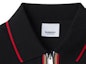 Details for (W) Polo Burberry SS24 Negra a Rayas con Media Cremallera y Corte Relajado. 80844251