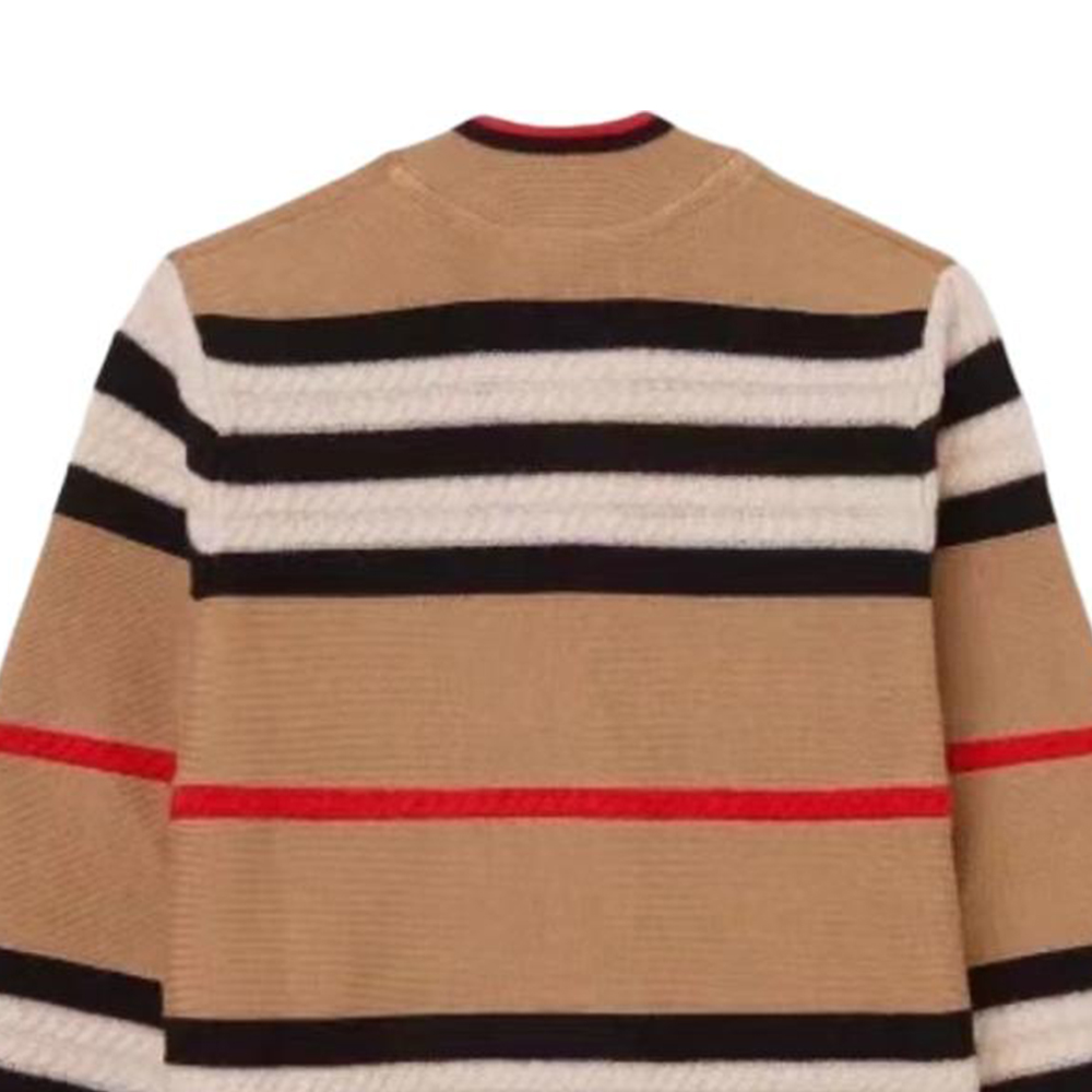 Details for (W) Cárdigan Burberry SS24 de Punto con Botones y Rayas en Khaki. 80843281