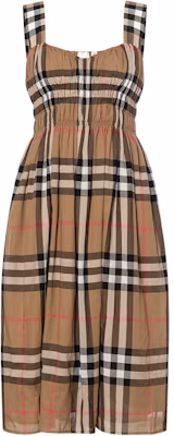(W) Burberry SS25 Dress Kotak Coklat Tanpa Lengan Cotton Slip perempuan 80843131Clothing Buy (W) Burberry SS25 Dress Kotak Coklat Tanpa Lengan Cotton Slip perempuan 80843131Clothing