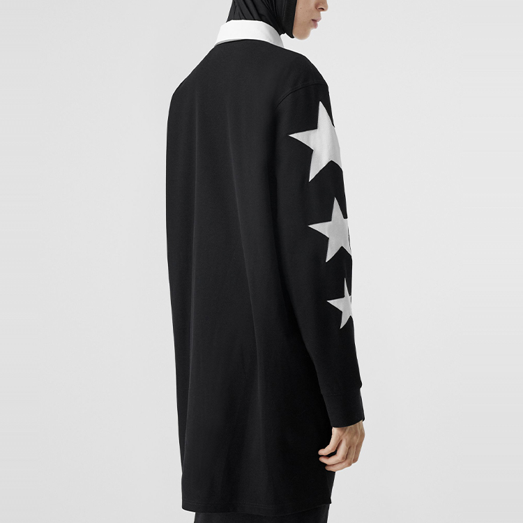 Purchase (W) Vestido Polo de Manga Larga con Estrellas Burberry Mujer Negro 45669421