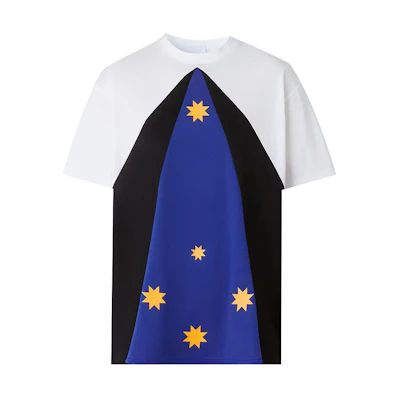 (Women) Burberry Star Print Crew Neck T-Shirt White FW21 80471301