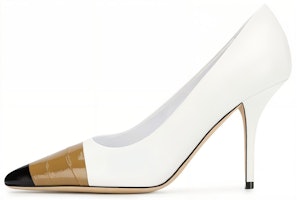 (Women) Burberry Stiletto Pumps with Strap Details 'White' 80085851 (Women) Burberry Stiletto Pumps with Strap Details 'White' 80085851