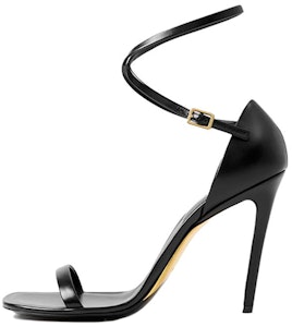 (W) 巴宝莉黑色皮革扣细高跟凉鞋 80694561 Buy (W) 巴宝莉黑色皮革扣细高跟凉鞋 80694561