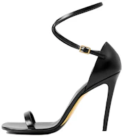 (Women) Burberry Stiletto Sandal 'Black Leather Buckle' 80694561 (Women) Burberry Stiletto Sandal 'Black Leather Buckle' 80694561