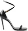 Order (Women) Burberry Stiletto Sandal 'Black Leather Buckle' 80694561