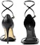 Shop (W) Burberry Sandal Tumit Tinggi 'Kulit Hitam Gesper' 80694561
