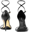 Shop (Women) Burberry Stiletto Sandal 'Black Leather Buckle' 80694561