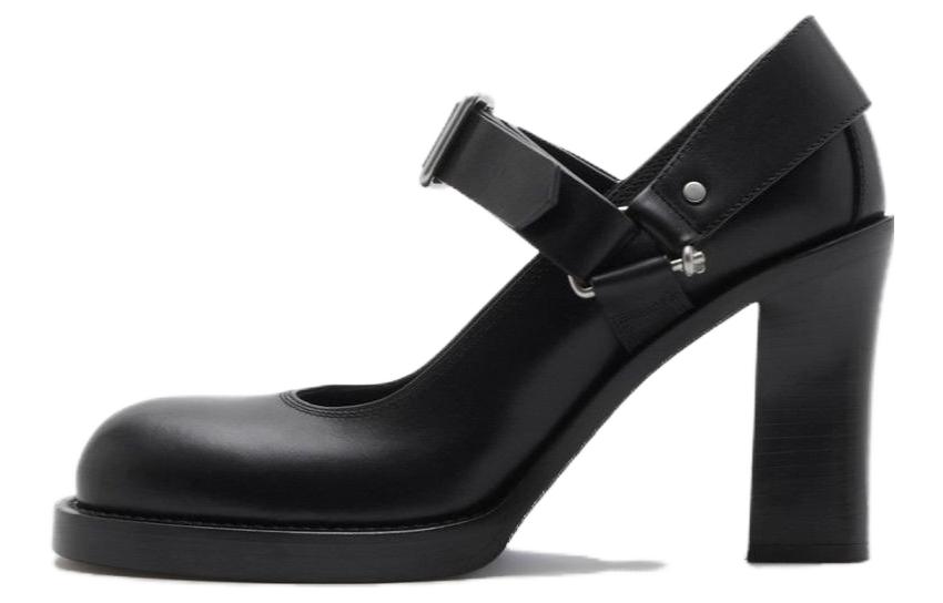 (Women) Burberry Stirrup High Heels 'Black Comfort' 80799221