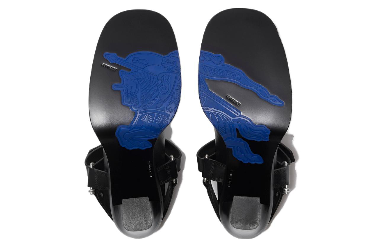 Purchase (W) Burberry Stirrup Tumit Tinggi 'Keselesaan Hitam' 80799221