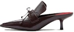 Buy (W) Burberry Ribut 'Selipar Kulit Coklat Gelap' 80777291