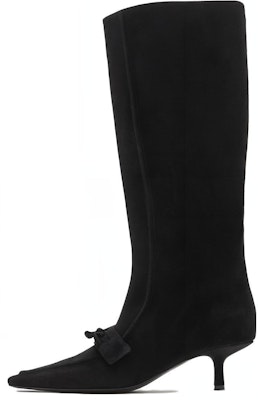 (Women) Burberry Storm 'Equestrian Logo Black Calfskin High Boots' 80773831 Buy (Women) Burberry Storm 'Equestrian Logo Black Calfskin High Boots' 80773831