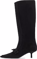 (Women) Burberry Storm 'Equestrian Logo Black Calfskin High Boots' 80773831 (Women) Burberry Storm 'Equestrian Logo Black Calfskin High Boots' 80773831